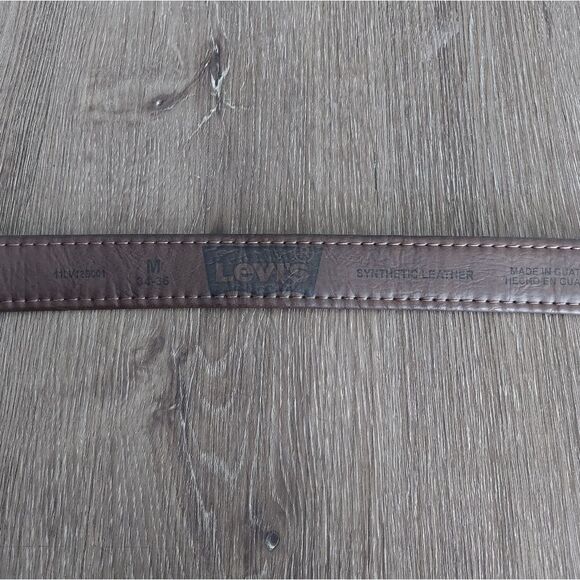 Levi's Men's Brown Synthetic Leather Belt Medium 34-36 - Picture 3 of 5
